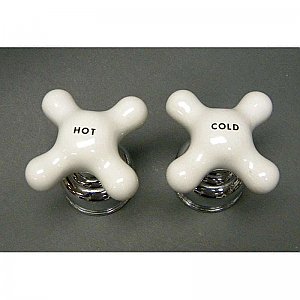 Pair of Porcelain Cross Handles