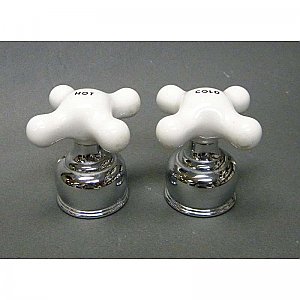 Pair of Porcelain Cross Handles