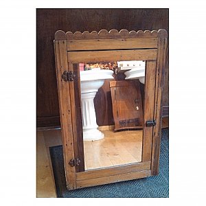 Antique Scalloped Medicine Cabinet