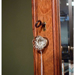 Antique Oak Surface Mounted Medicine Cabinet