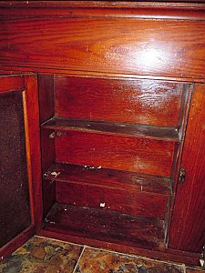 Antique Yellow Pine Recessed Medicine Cabinet