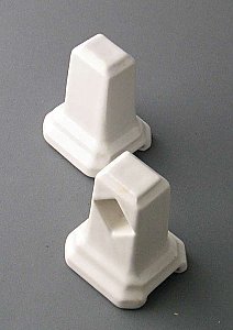 Antique Art Deco Towel Bar Ends