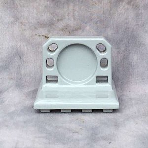 Antique Gray Tiled In Cup & Toothbrush Holder