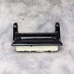 Antique Black Tiled In Toilet Paper Holder