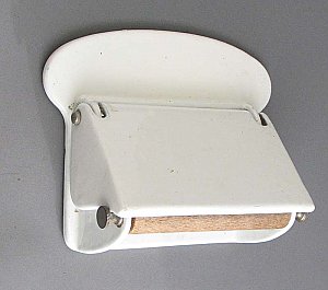 Enamel over Steel Toilet Paper Holder