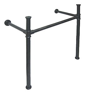 Kingston Brass Fauceture Stainless Steel Console Sink Legs - Matte Black