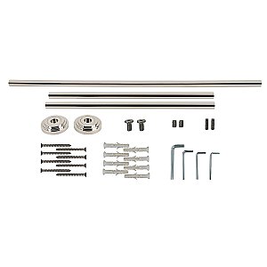 Kingston Brass Edwardian Console Sink Leg Wall Support - Polished Nickel