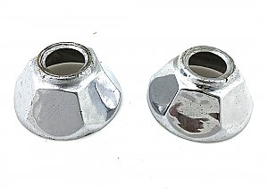 Antique Pair Of Chrome Plumbing Escutcheon