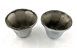 Antique Pair Of Chrome Plumbing Escutcheon