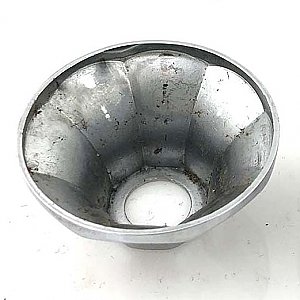 Antique Small Plumbing Escutcheon - Chrome