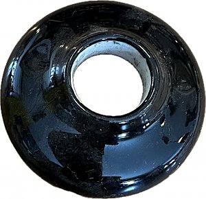Antique "Mitchell Bissell Republic" No. 1088 Black Porcelain Escutcheon