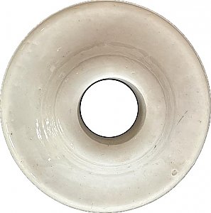 Antique Porcelain Plumbing Faucet Escutcheon Pair