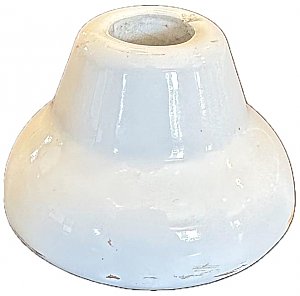 Antique Porcelain Small Plumbing Escutcheon