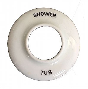 Antique Porcelain Tub & Shower Plumbing Escutcheon