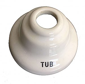 Antique Porcelain Tub & Shower Plumbing Escutcheon