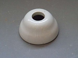 Antique Porcelain pipe or valve escutcheon