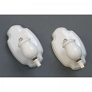 Pair of Antique Porcelain Wall Sconces