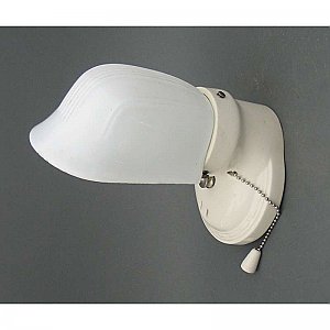 Antique Porcelain Wall Sconce with Shade