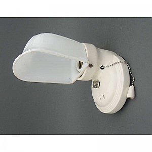 Antique Porcelain Wall Sconce with Shade