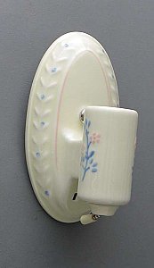 Oval Porcelain Sconce - Single