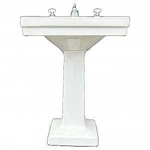 Antique Standard Vitreous China Pedestal Sink - Circa 1929