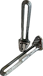 Antique Cast Sink Bracket Support Pair - Chrome