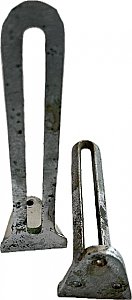 Antique Cast Sink Bracket Support Pair - Chrome