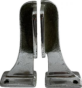 Antique Cast Sink Bracket Support Pair - Chrome