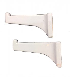 White Porcelain Shelf Brackets Only