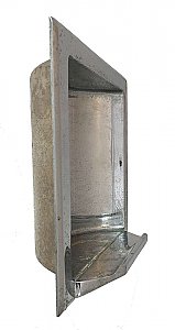 Antique Hall Mack Chrome Recessed In-Wall Soap Dish or Tumbler Holder - Circa 1940