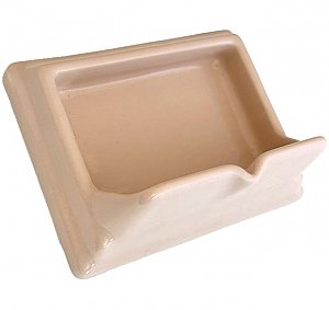 Antique American Olean Tile Co. "Blush Pink" Tiled-In Soap Dish  - Circa 1970