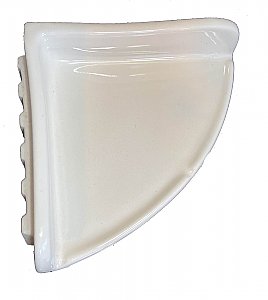 Vintage Lenape Bone Tile-in Ceramic Corner Shelf - New Old Stock - Circa 1990