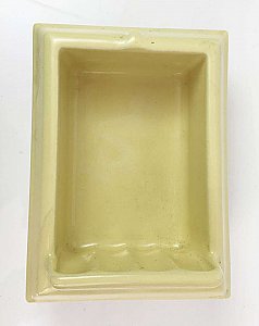 Antique Yellow Fairfacts (Kohler Sunlight) Porcelain Tiled-In Soap Dish