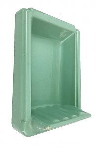 Antique Green (American Standard Ming Green) Porcelain Tiled-In Soap Dish
