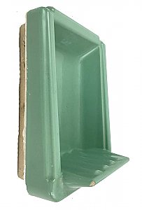 Antique Green (American Standard Ming Green) Porcelain Tiled-In Soap Dish