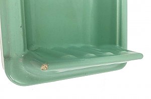 Antique Green (American Standard Ming Green) Porcelain Tiled-In Soap Dish