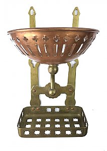 Antique Wall Mounted Copper & Brass Sponge & Soap Dish