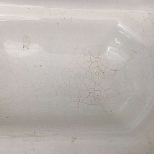 Antique White Porcelain Surface Mount Soap Dish