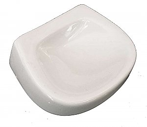 Antique White Ceramic Wall or Surface Mount Soap Dish