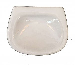 Antique White Ceramic Wall or Surface Mount Soap Dish