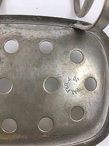 Antique Polished Nickel Over The Rim Bathtub Soap Dish Circa 1902