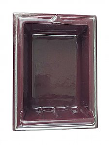 Antique Burgundy (American Standard - Tang Red) Porcelain Tiled-In Soap Dish