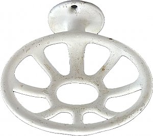 Antique Enameled Cast Iron Wall Mount Soap or Sponge Dish