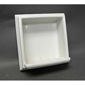Antique Porcelain Subway Tile Recessed Soap Dish