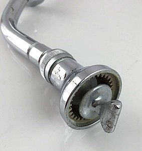 Antique "Standard" Chrome Shower Head With Arm