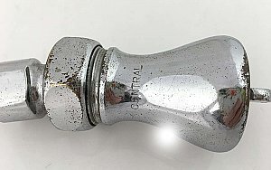 Antique "Central" Chrome Shower Head