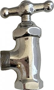 Antique "Standard" Chrome Plated Plumbing Shut-off Valve