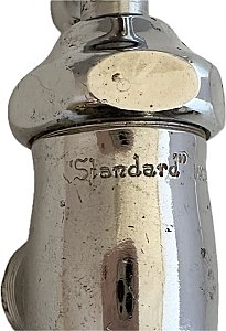 Antique "Standard" Chrome Plated Plumbing Shut-off Valve