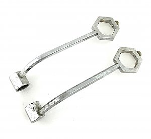 Antique Console Sink Legs Towel Bar Ends