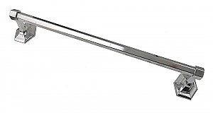 Antique Art Deco Chrome Towel Bar and Ends